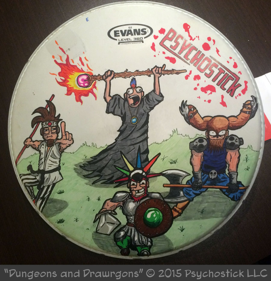 Dungeons & Drawrgons Drumhead